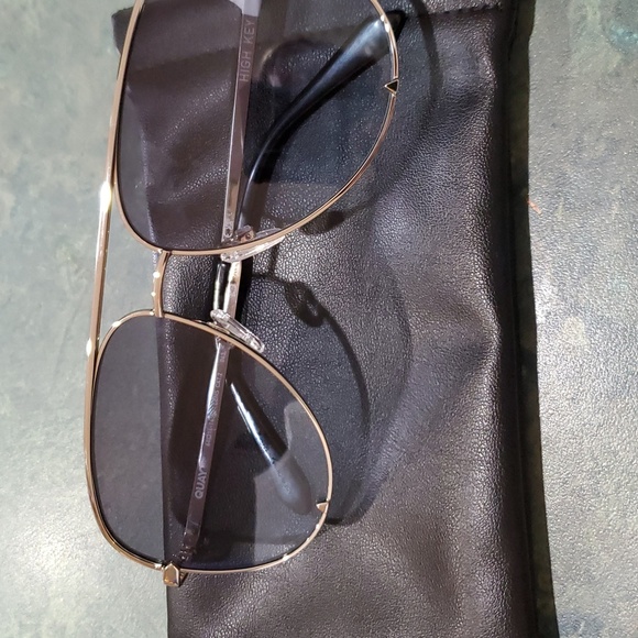 Quay High Key unisex Aviator UV Protection‎ silver wire frame Sunglasses new - Picture 10 of 10